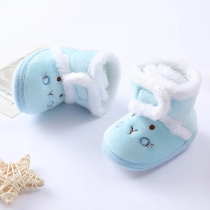 Soft Plush Bear Baby Booties – Cozy Winter First Walkers (0–18 Months)