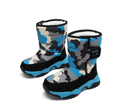 Waterproof Snow Boots for Kids – Plush-Lined Winter Boots with Non-Slip Sole (Toddlers & Youth)