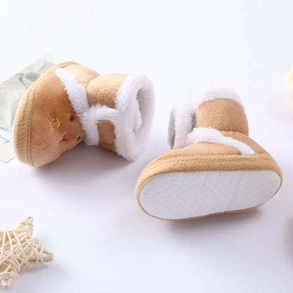 Soft Plush Bear Baby Booties – Cozy Winter First Walkers (0–18 Months)