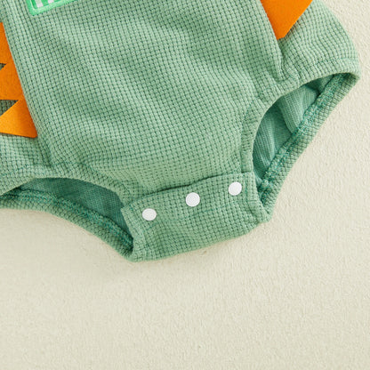 First Birthday Dinosaur Overall Romper for Baby Boys