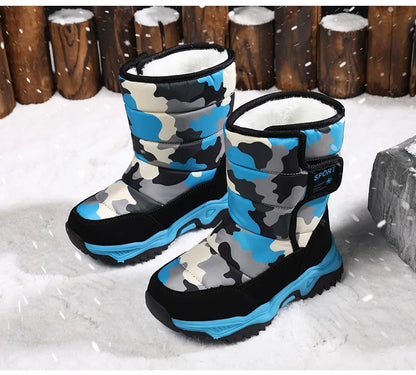 Waterproof Snow Boots for Kids – Plush-Lined Winter Boots with Non-Slip Sole (Toddlers & Youth)