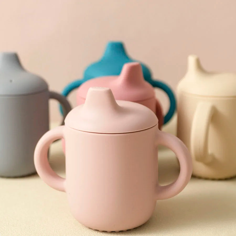 Dual-Handle Silicone Sippy Cup for Babies & Toddlers