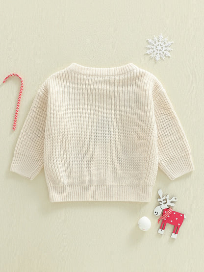 Gingerbread Knit Pullover Sweater for Babies & Toddlers