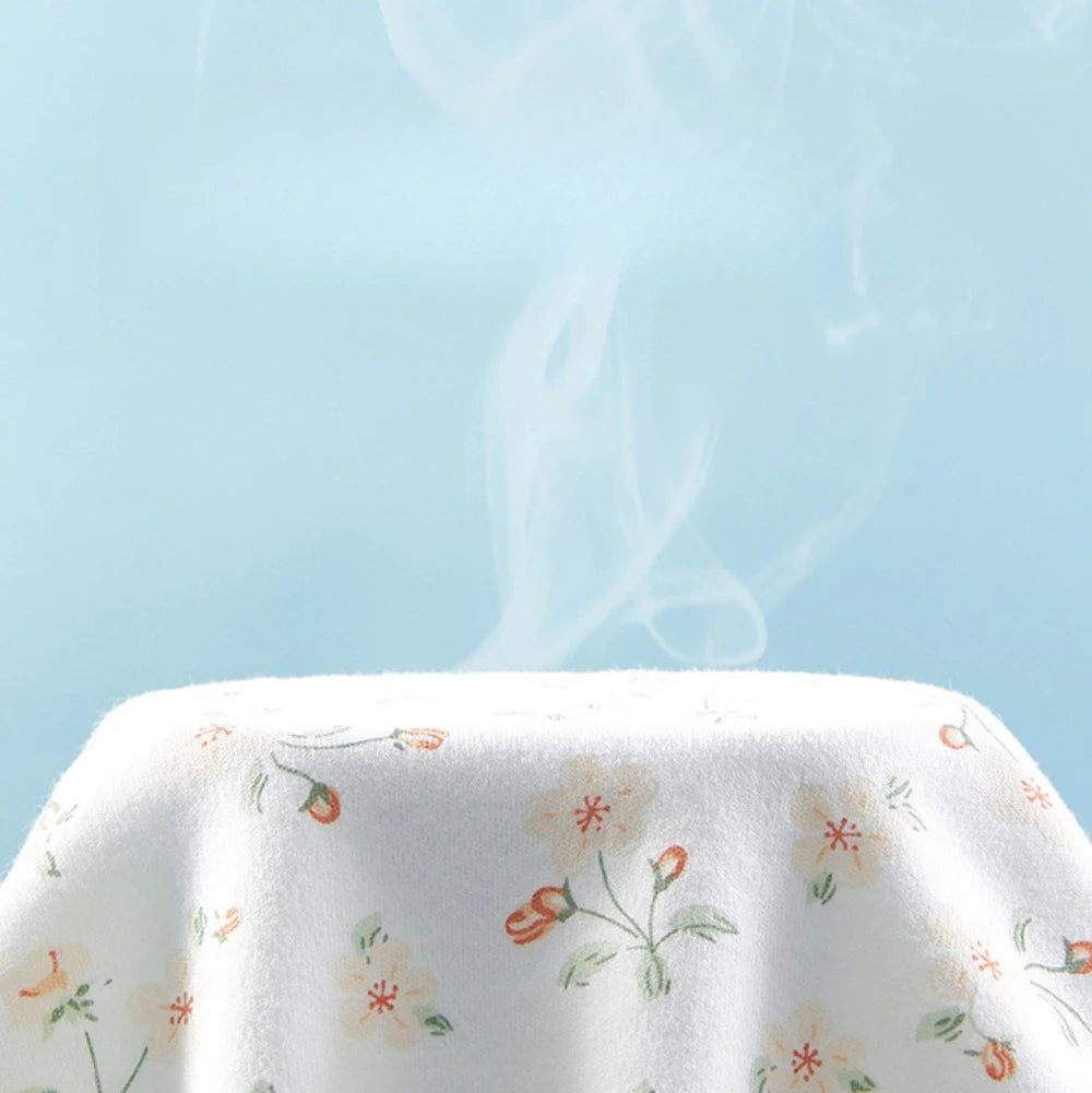 Delicate Floral Wrap-Front Cotton Romper for Babies