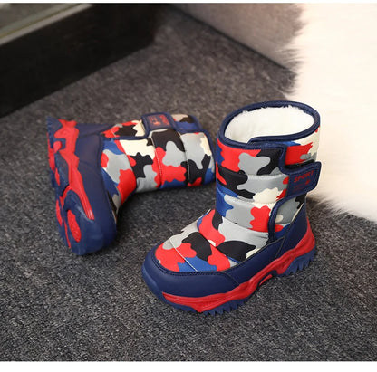Waterproof Snow Boots for Kids – Plush-Lined Winter Boots with Non-Slip Sole (Toddlers & Youth)