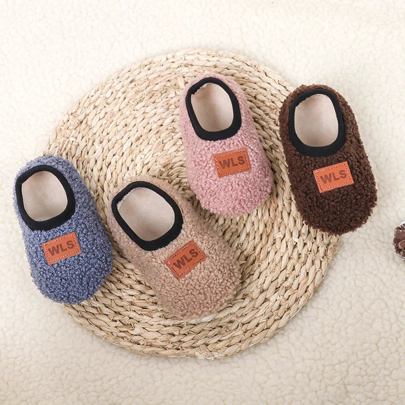 Sherpa Fleece Slip-On Slippers for Babies & Toddlers