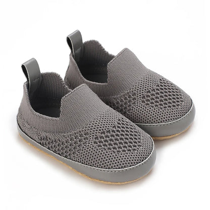 Contrast-Stitch Baby Loafers & Canvas Sneakers with Soft Soles
