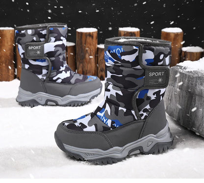 Waterproof Snow Boots for Kids – Plush-Lined Winter Boots with Non-Slip Sole (Toddlers & Youth)