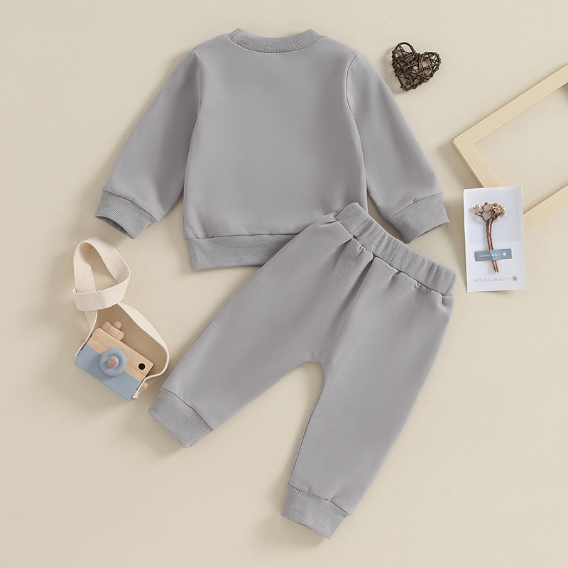 “Mama’s Boy” Baby Sweatshirt & Jogger Set – Cozy Two-Piece Outfit (0–3 Years)