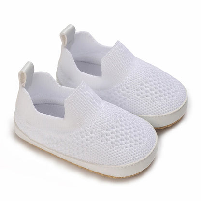 Contrast-Stitch Baby Loafers & Canvas Sneakers with Soft Soles