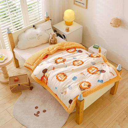 Dinosaur Print Minky Reversible Kids Blanket