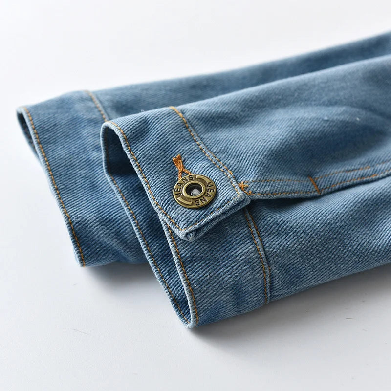 Hooded Button-Front Denim Jacket – Kids Denim Coat