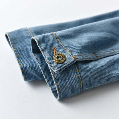 Hooded Button-Front Denim Jacket – Kids Denim Coat