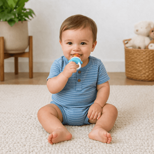 Silicone Fresh Food Feeder Pacifier – Baby Fruit & Vegetable Teething Feeder for 6+ Months