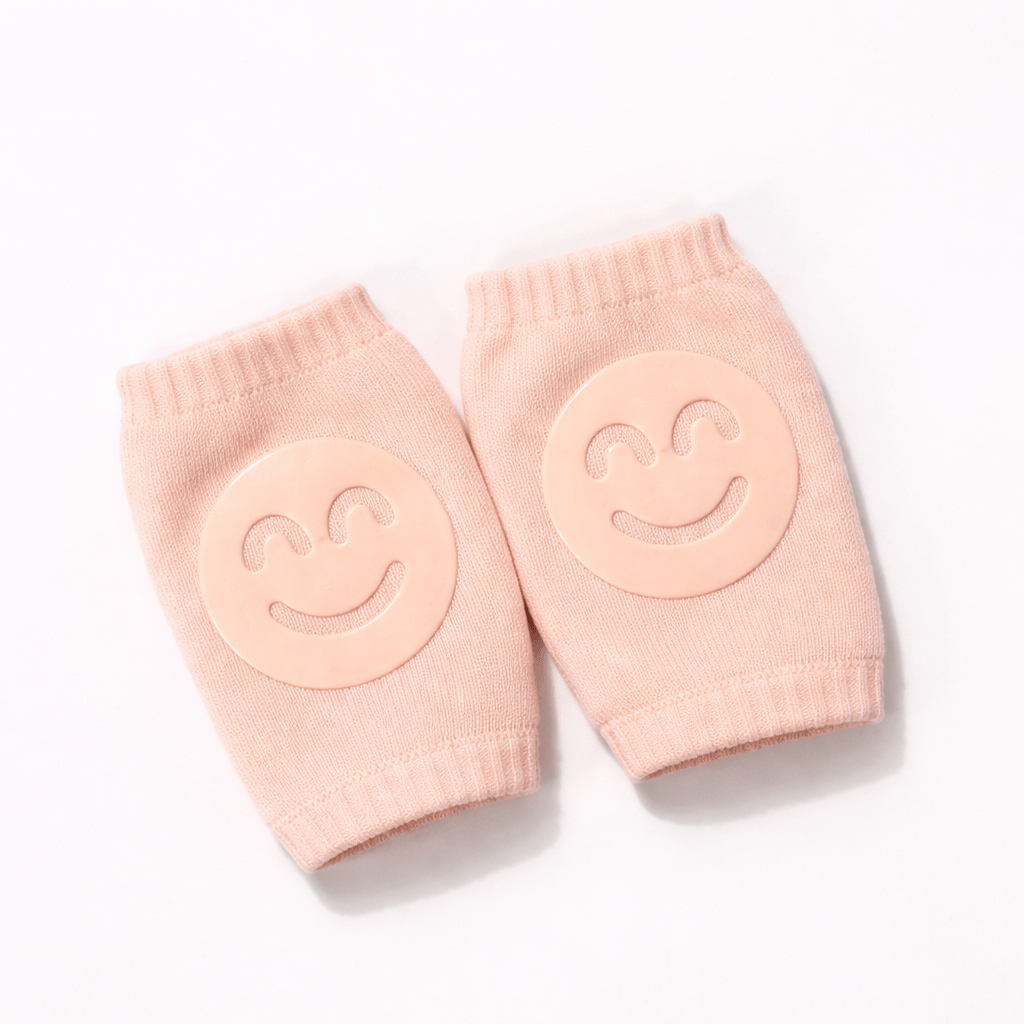 Smiley Face Baby Knee Pads – Soft Anti-Slip Crawling Protectors for Babies & Toddlers