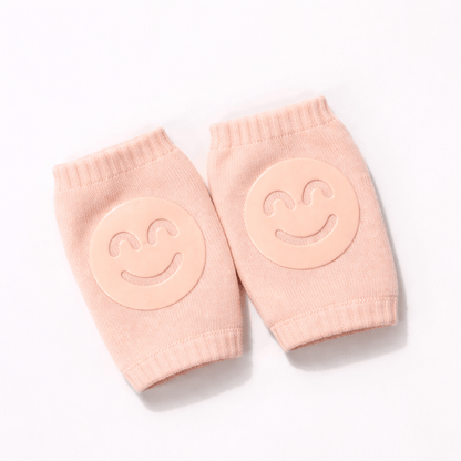 Smiley Face Baby Knee Pads – Soft Anti-Slip Crawling Protectors for Babies & Toddlers
