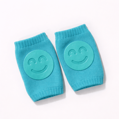 Smiley Face Baby Knee Pads – Soft Anti-Slip Crawling Protectors for Babies & Toddlers