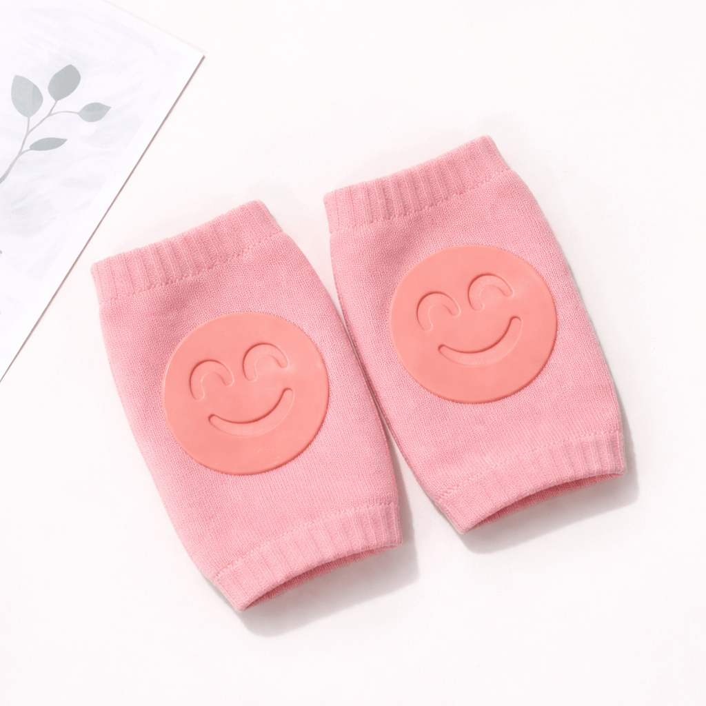 Smiley Face Baby Knee Pads – Soft Anti-Slip Crawling Protectors for Babies & Toddlers