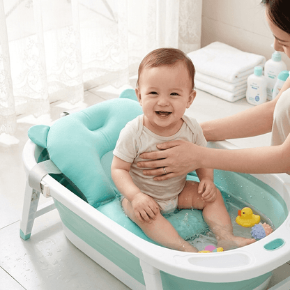 Soft Baby Bath Support Cushion with Adjustable Straps