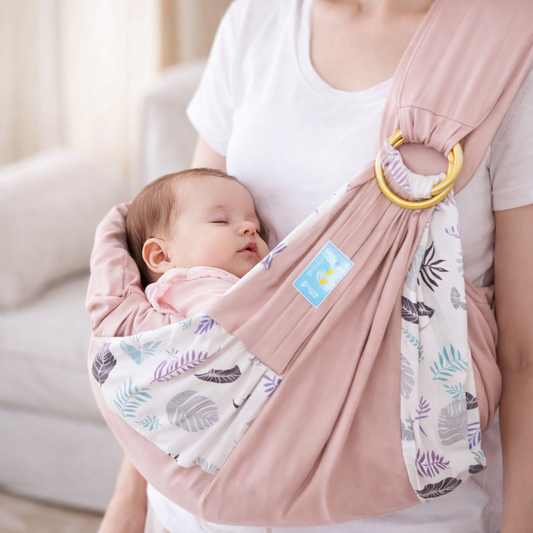 Soft Cotton Baby Sling Carrier – Lightweight One-Shoulder Wrap for Newborns & Toddlers