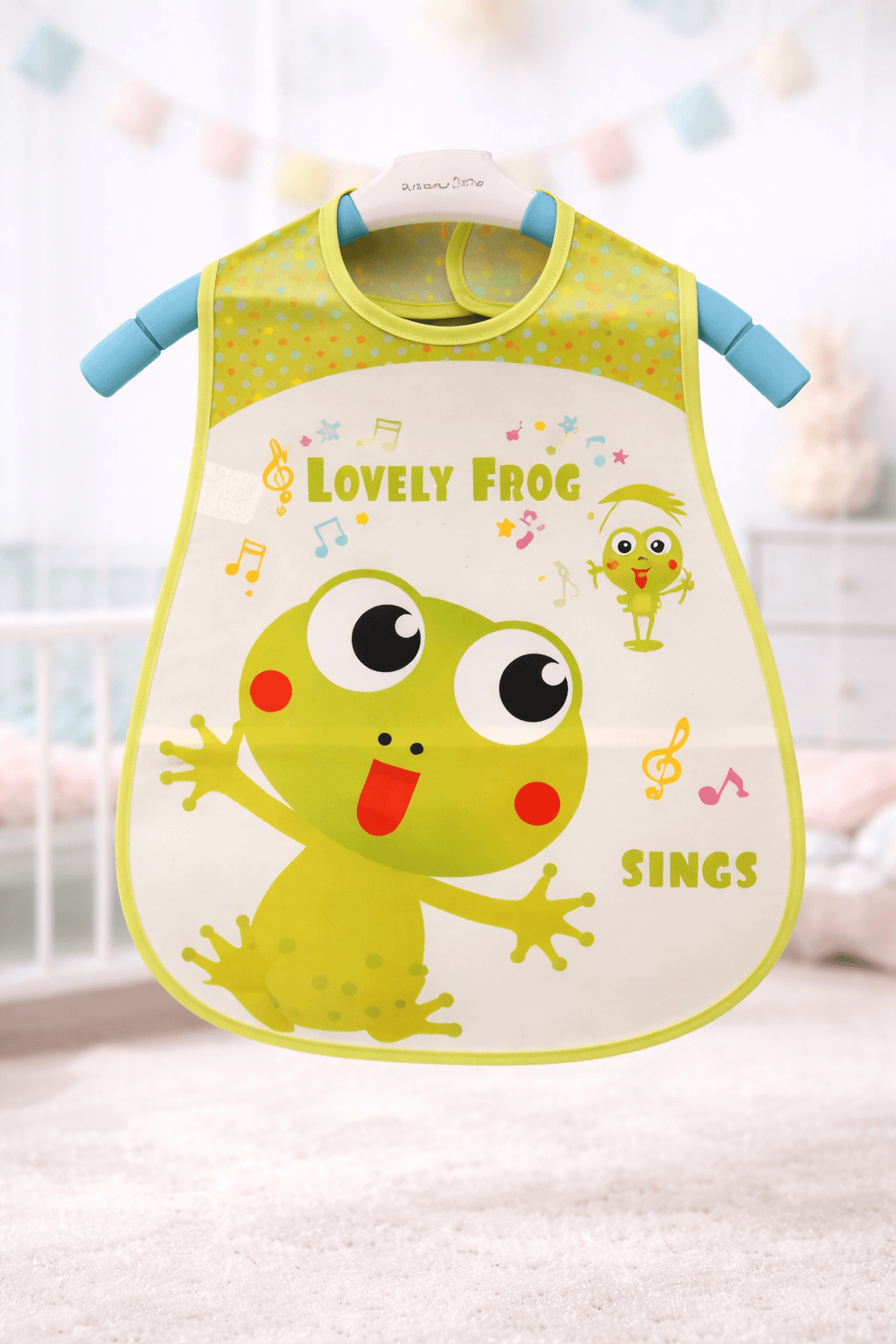 Waterproof EVA Baby Bib – Wipe-Clean Cartoon Print Feeding Bib for Babies & Toddlers