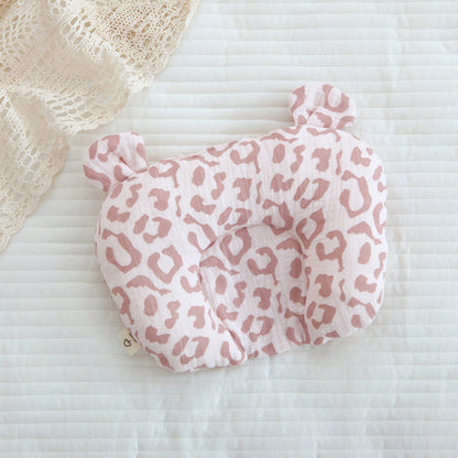 Cotton Gauze Baby Head Support Pillow – Soft Cartoon Infant Pillow