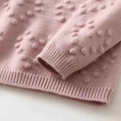 Heart Knit Baby Girl Sweater & Pants Set – Cozy Cotton 2-Piece Outfit for Babies & Toddlers