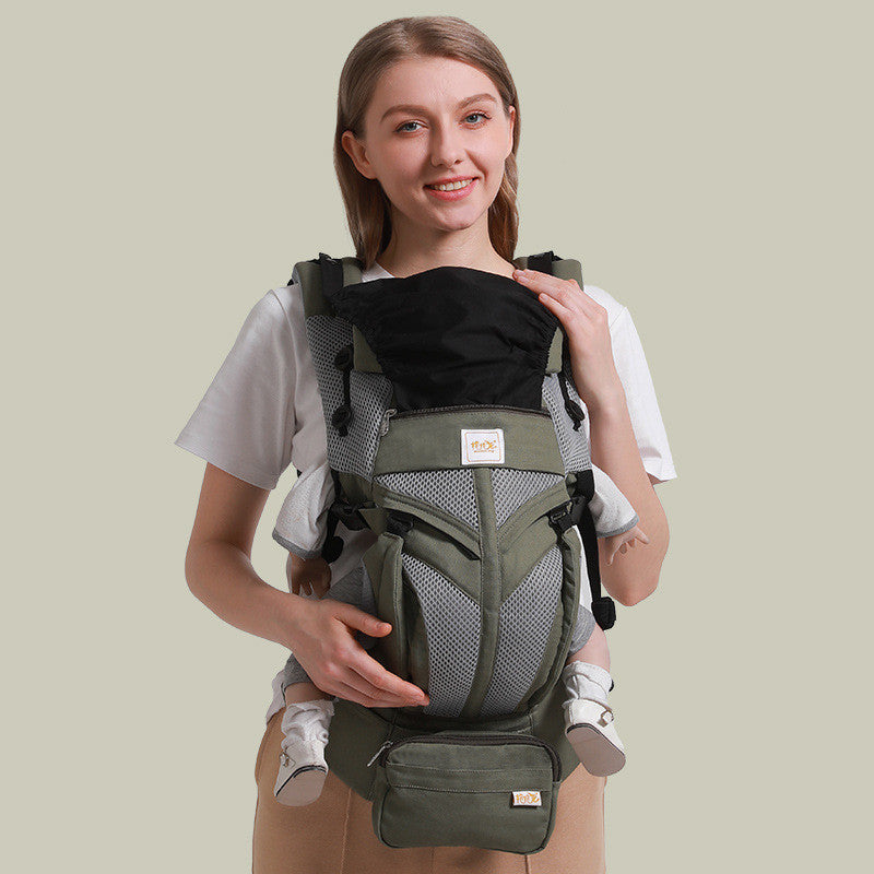 Adjustable Front & Back Baby Carrier with Waist Support