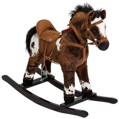 Kids Rocking Horse Plush Toy with Sound – Ages 3+