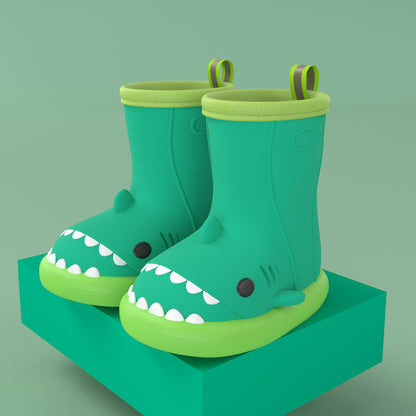 Kids Shark Rain Boots for Toddlers – Waterproof Non-Slip Dino Booties