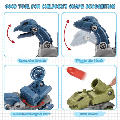Dinosaur Take-Apart STEM Toys for Kids Ages 3+ – DIY Construction Set