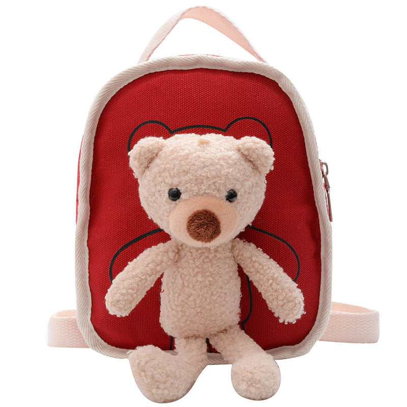 Mini Teddy Bear Backpack for Kids (Canvas) – Preschool & Kindergarten Bag