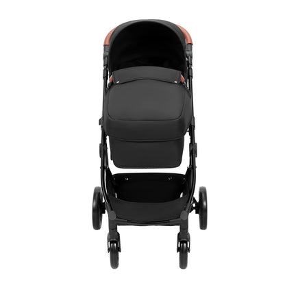 Reversible Baby Stroller with Bassinet & Reclining Seat – Foldable Travel Stroller for Newborns to Toddlers