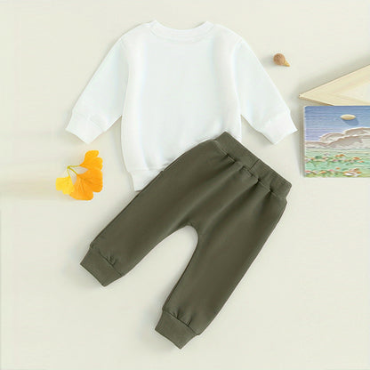 Baby Boy 2-Piece Sweatshirt & Jogger Pants Set – Soft, Stylish & Play-Ready
