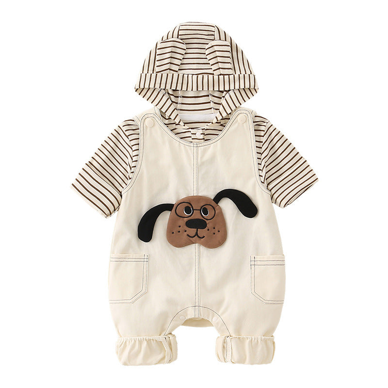 Baby & Toddler Animal Print 2-Piece Cotton Set | Sweatshirt & Pants in Playful Cartoon Designs