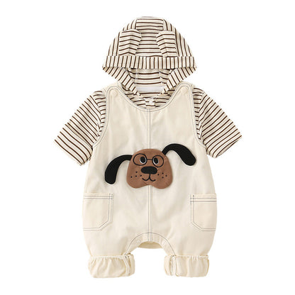 Baby & Toddler Animal Print 2-Piece Cotton Set | Sweatshirt & Pants in Playful Cartoon Designs