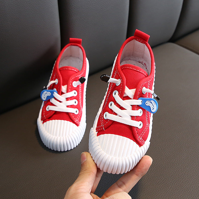 Autumn Korean Style Children’s Candy-Colored Canvas Shoes