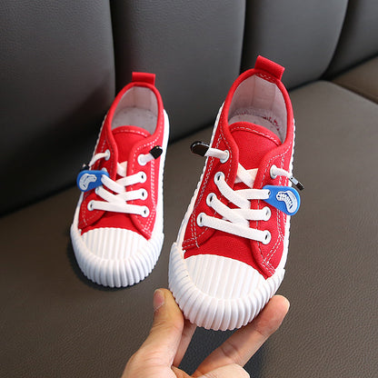 Autumn Korean Style Children’s Candy-Colored Canvas Shoes