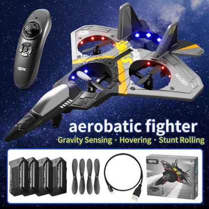 4DRC V17 RC Fighter Jet Drone – Beginner-Friendly Remote-Control Aircraft with 360° Flips
