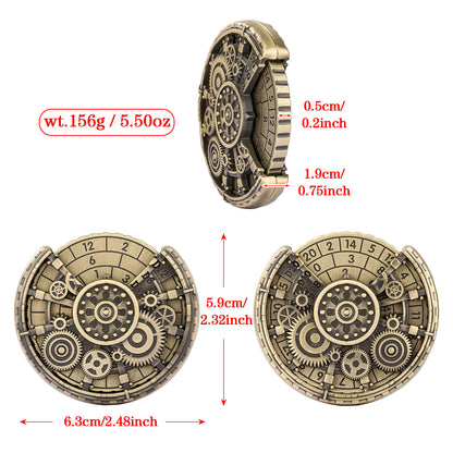 Fingertip Gyroscope & DND Dice Set – Retro Metal Role-Playing Game Dice Gift Box