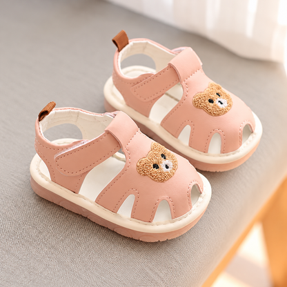 Teddy Bear Closed-Toe Summer Sandals for Babies & Toddlers