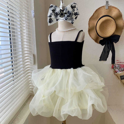 Lace Bodice Tiered Tulle Party Dress – Girls' Special Occasion Dress in Blush, White & More