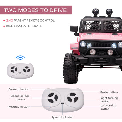 12V Kids Off-Road Ride-On Truck with Remote Control