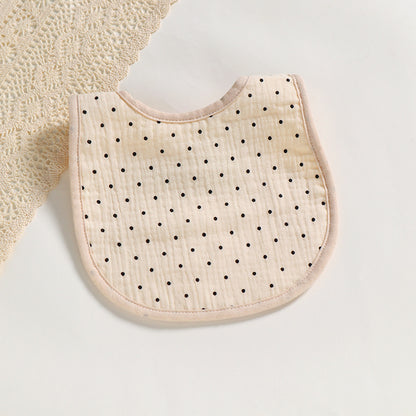 Cotton Gauze U-Shaped Baby Bib – Soft, Absorbent Muslin Drool Bib