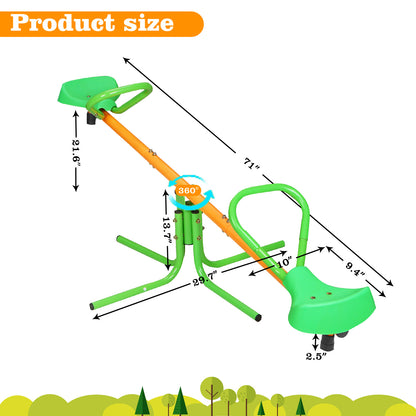 360° Rotating Outdoor Kids Seesaw – Playground Toy for Ages 3-8