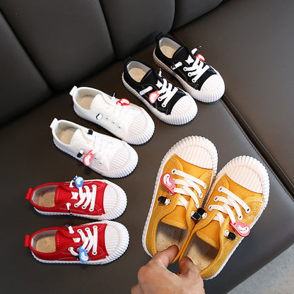 Autumn Korean Style Children’s Candy-Colored Canvas Shoes