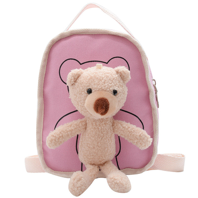 Mini Teddy Bear Backpack for Kids (Canvas) – Preschool & Kindergarten Bag