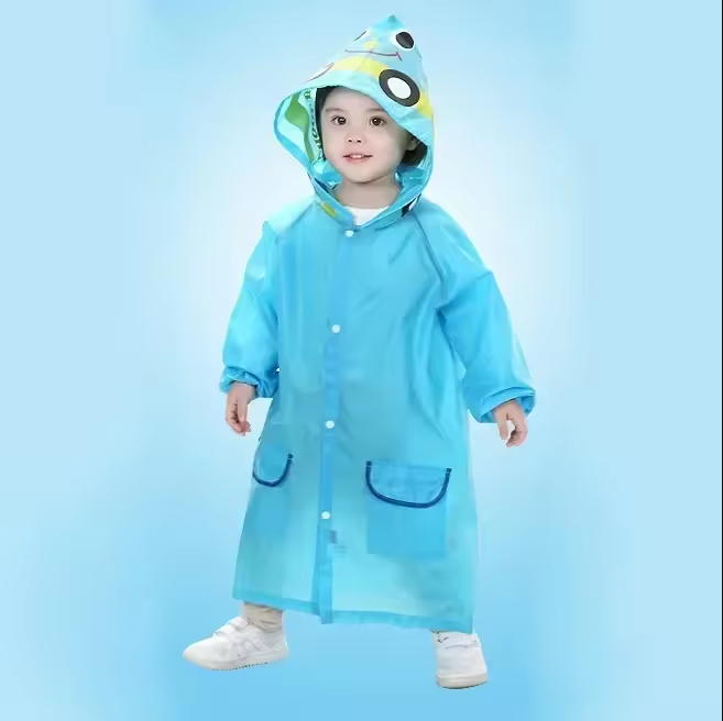 Animal Character Hooded Raincoat for Toddlers & Kids – Duck, Frog, Bunny & More