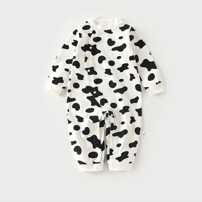 Cotton Baby Onesie Pajamas – Soft Long-Sleeve Footless Romper for Infants