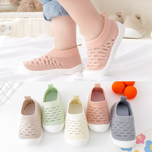 Breathable Baby Mesh First Walker Shoes with Soft Sole